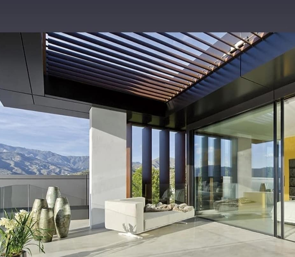 Habillage Alucobond Tanger - brise-soleil aluminium villa moderne