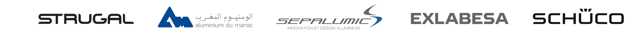 Logo partenaires aluminium logos
