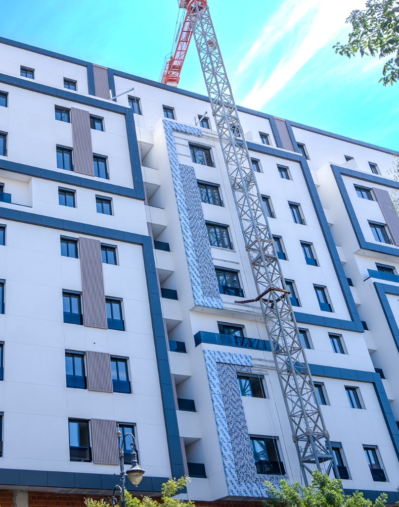 Façade Stacbond Tanger - bardage immeuble résidentiel Maroc
